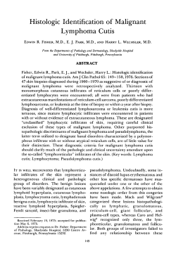 Histologic Identification of Malignant Lymphoma Cutis