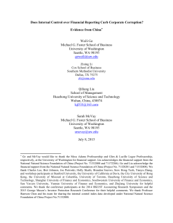 Does Internal Control over Financial Reporting Curb Corporate