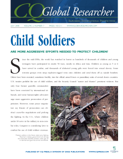 Child Soldiers - Syracuse University