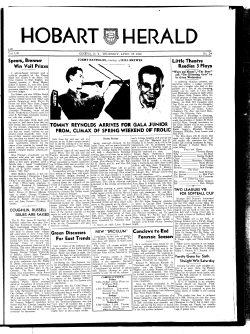 Spears, Brenner Win Vail Prizes TOMMY REYNOLDS ARRIVES