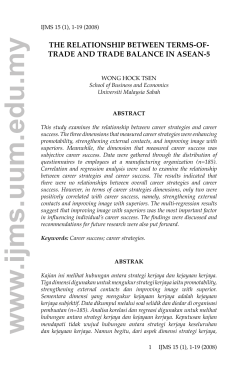 the relationship between terms-of- trade and trade balance in asean-5