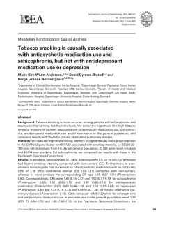 Tobacco smoking is causally associated with antipsychotic