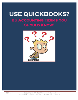 USE QUICKBOOKS? our Free Must Know E-book