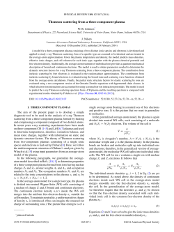 Thomson scattering from a three-component plasma