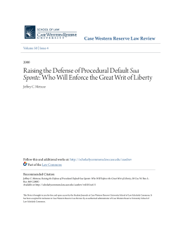 Raising the Defense of Procedural Default Sua Sponte: Who