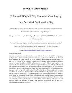Enhanced TiO2/MAPbI3 Electronic Coupling by Interface