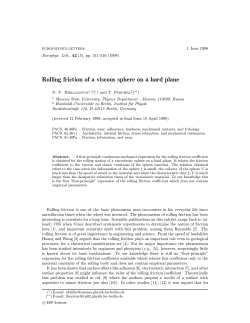 Rolling friction of a viscous sphere on a hard plane