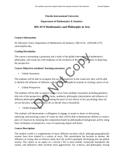 Syllabus - FIU Global Learning