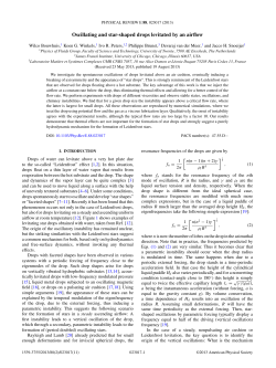 Oscillating and star-shaped drops levitated by an airflow