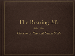 The Roaring 20s