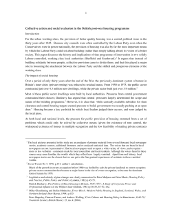 Collective action and social exclusion in the British post