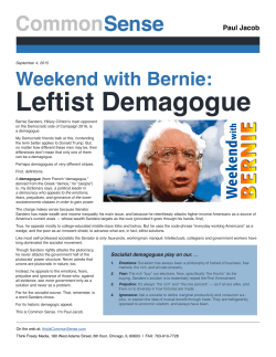 Leftist Demagogue - Common Sense with Paul Jacob