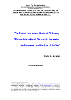“The Rule of Law versus Gunboat Diplomacy: Offshore International
