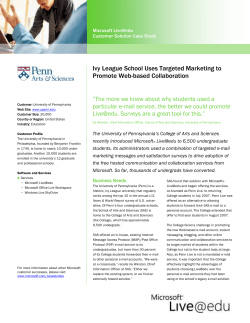 Ivy League School Uses Targeted Marketing to Promote Web