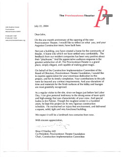 Augustus Construction teann, have built here. Not just a building