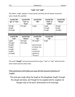 Grade 4 Phonics Unit 9 Ough and Augh Words