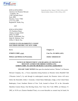 Enron Corp. - FindLaw Legal News