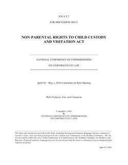 non-parental rights to child custody and visitation act