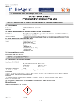 safety data sheet hydrogen peroxide 20 vol lrg