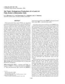 Hot Topic: Endogenous Production of n-3 and n