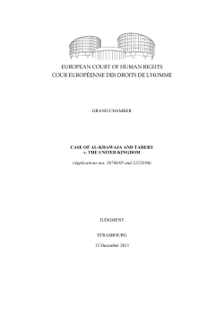 Applications nos. 26766/05 and 22228/06 - HUDOC