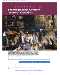 21 The Progressives Confront Industrial Capitalism