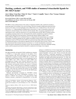 Docking, synthesis, and NMR studies of mannosyl trisaccharide