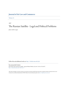 The Russian Satellite - Legal and Political Problems