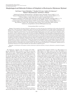 Morphological and Molecular Evidence of Polyphyly in Rhodomyrtus