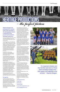 the perfect picture - Heritage Productions
