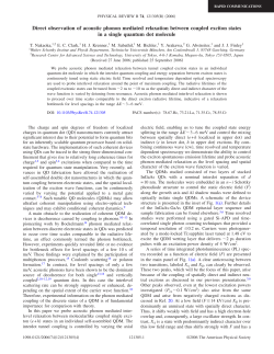 Direct observation of acoustic phonon mediated relaxation between