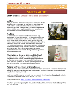 Unlabeled Container - University of Minnesota Duluth