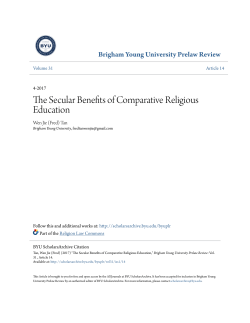 The Secular Benefits of Comparative Religious Education