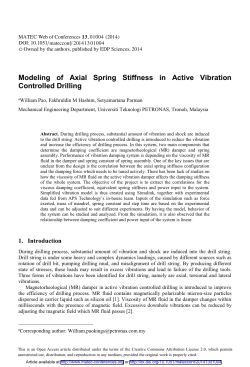Modeling of Axial Spring Stiffness in Active Vibration Controlled