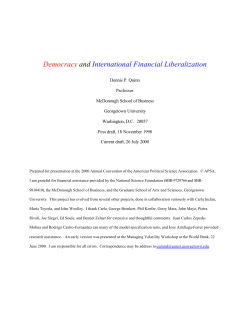 Democracy and International Financial Liberalization