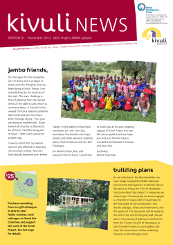 November 2012 - Kivuli Project