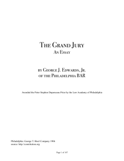 The Grand Jury - Constitution Society