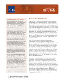 Civil Society Briefs: Bhutan