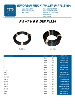 PA &ndash;TUBE DIN 74324