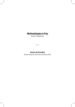 Methodologies in Pop