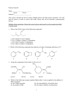 1 Practice Exam-II Name___________________________