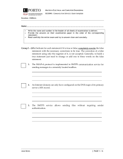 Group I &ndash; (20%) Indicate for each statement if it is true or false