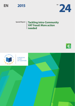 Tackling intra-Community VAT fraud: More action needed