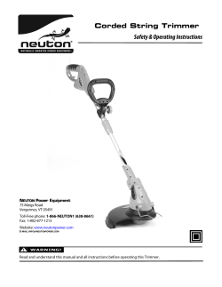 Corded String Trimmer