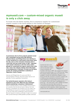 mymuesli.com &ndash; custom-mixed organic muesli is only a click away