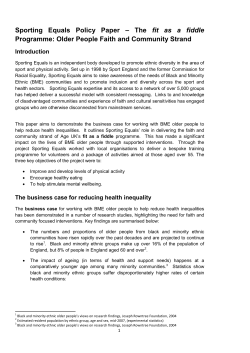 1 INTRODUCTION - Sporting Equals