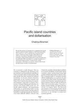 Pacific island countries and dollarisation