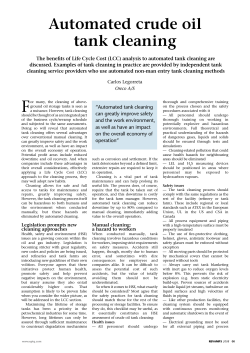 Automated crude oil tank cleaning