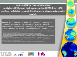 Near-real-time measurements of acetylene (C2H2) and hydrogen