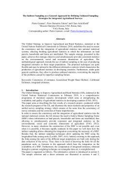 The Indirect Sampling as a General Approach for Defining Unbiased